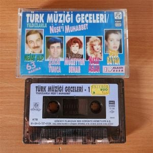 TÜRK MÜZİĞİ GECELERİ 1 / YILDIZLARLA NEŞE'İ MUHABBET / NEJAT ALP, ZEKAİ TUNCA, MÜZEYYEN SENAR, NAZLI ASLAN, SEDA SAYAN (1991) - KASET 2.EL