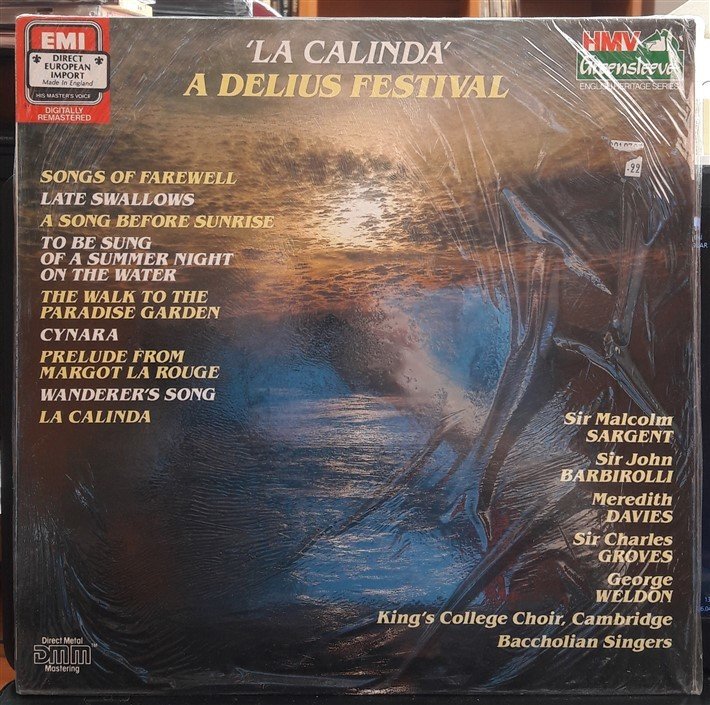 LA CALINDA - A DELIUS FESTIVAL - DÖNEM BASKISI PLAK SIFIR