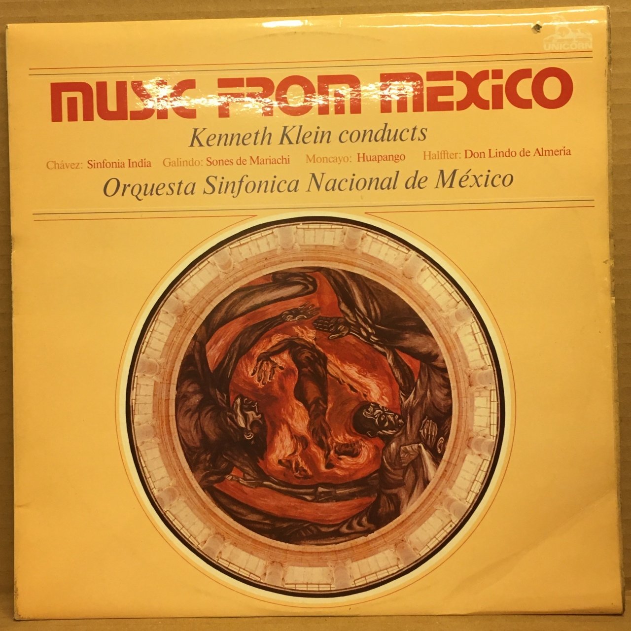 CHAVEZ GALINDO MONCAYO HALFFTER MUSIC FROM MEXICO KENNETH KLEIN 2.EL PLAK LATIN CLASSIC