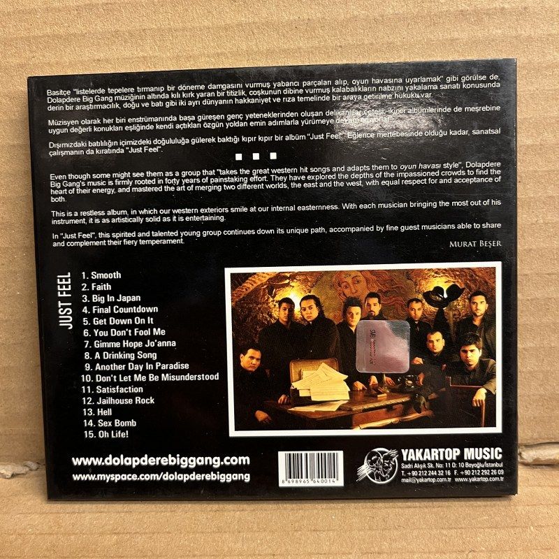 DOLAPDERE BIG GANG - JUST FEEL [TEOMAN, IŞIN KARACA] (2007) - CD 2.EL