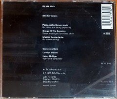 SANDOR VERESS - PASSACAGLIA CONCERTANTE, SONGS OF THE SEASONS, MUSICA CONCERTANTE / HEINZ HOLLIGER (1995) ECM NEW SERIES CD 2.EL