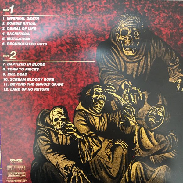 DEATH - SCREAM BLOODY GORE (1987) - LP 2016 REMASTERED REISSUE SIFIR PLAK