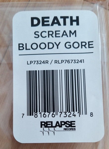 DEATH - SCREAM BLOODY GORE (1987) - LP 2016 REMASTERED REISSUE SIFIR PLAK