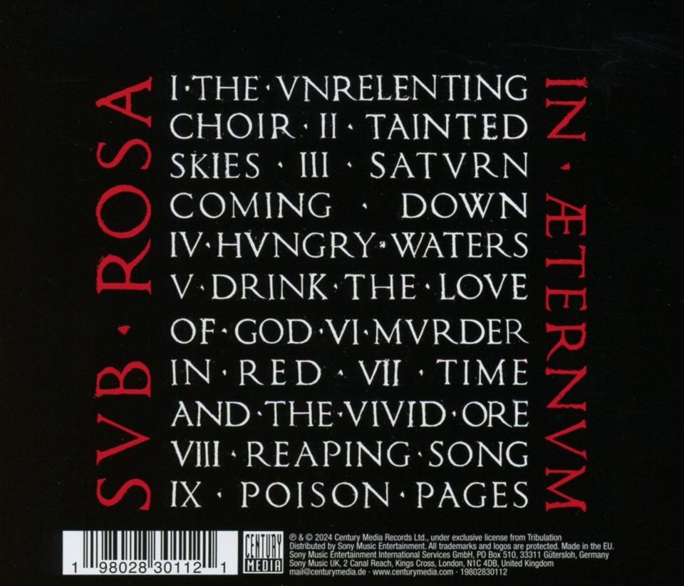 TRIBULATION - SUB ROSA IN ÆTERNUM (2004) - LP 180GR SIFIR PLAK