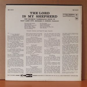 THE LORD IS MY SHEPHERD / THE MORMON TABERNACLE CHOIR OF SALT LAKE CITY - LP 2.EL PLAK
