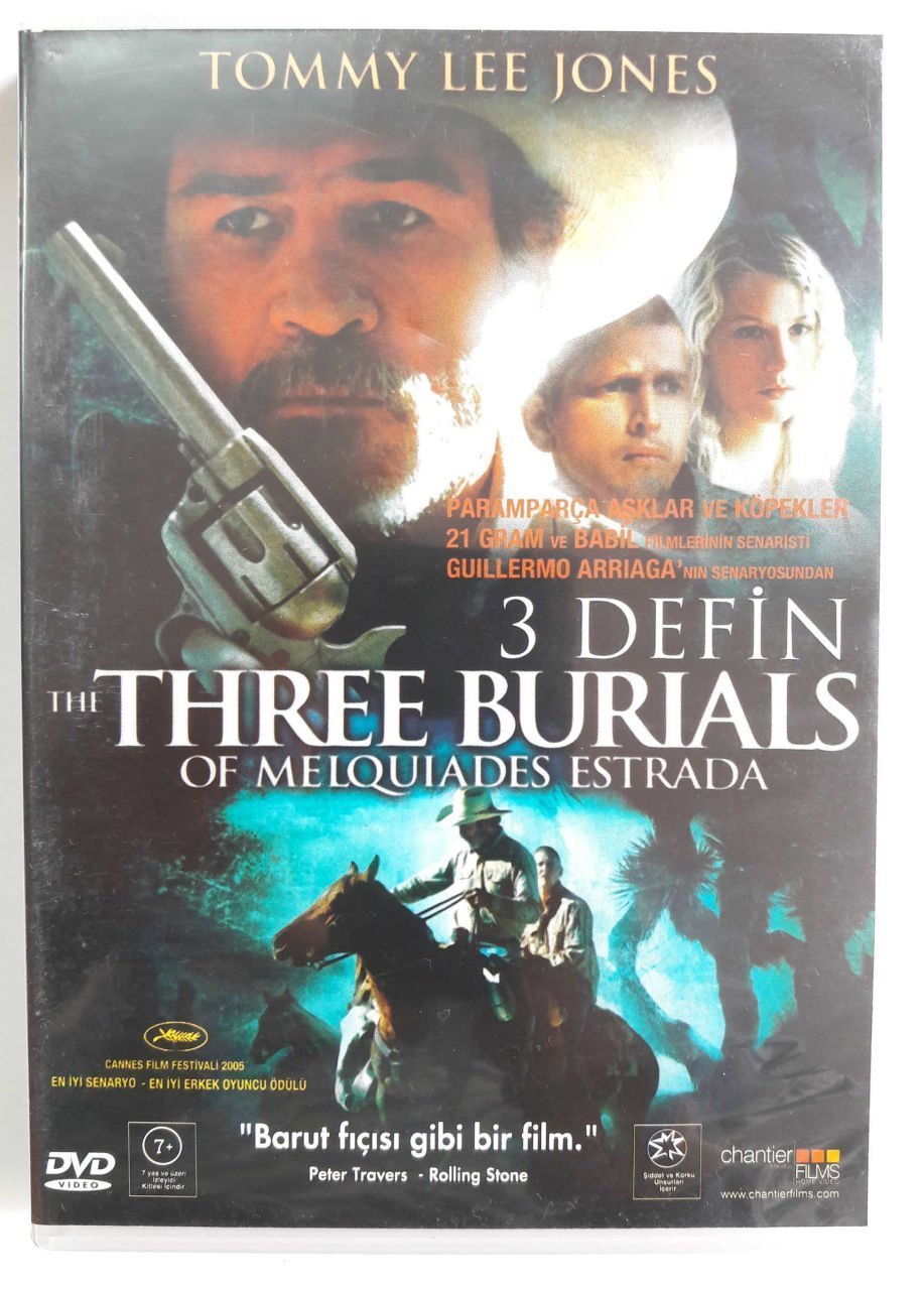 3 DEFİN ÜÇ DEFİN - THE THREE BURIALS OF MELQUIADES ESTRADA - TOMMY LEE JONES - DVD 2.EL