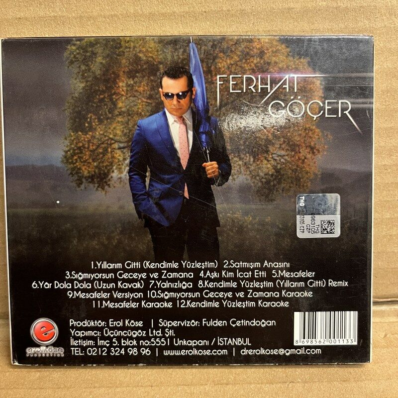 FERHAT GÖÇER SIĞMIYORSUN GECEYE VE ZAMANA (2015) - CD 2.EL