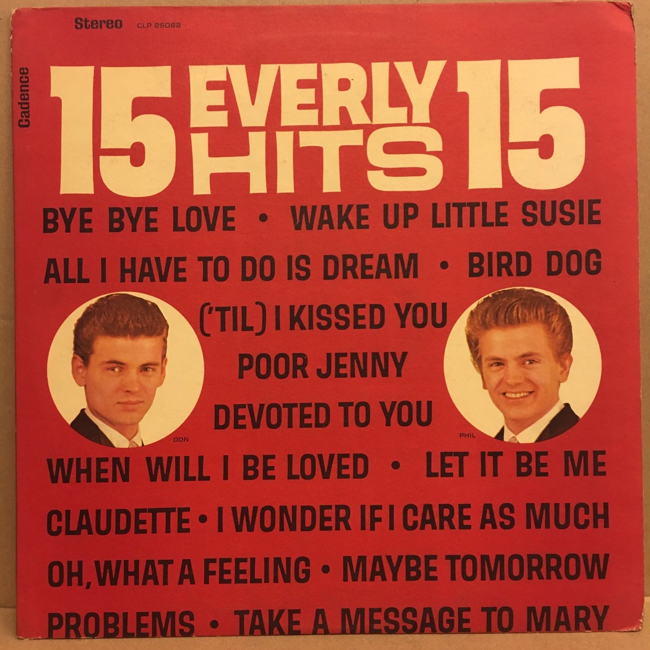 EVERLY BROTHERS - 15 HITS 2.EL PLAK