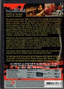 KÜÇÜK BUDA - LITTLE BUDDHA - KEANU REEVES - BERNARDO BERTOLUCCI - 2DVD 2.EL