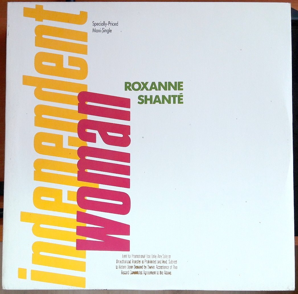 ROXANNE SHANTE - INDEPENDENT WOMAN (1989) - 12'' MAXI SINGLE PLAK 2.EL