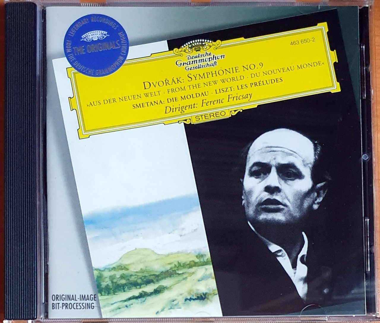 DVORAK: SYMPHONY NO. 9 / SMETANA: DIE MOLDAU / LISZT: LES PRELUDES  / FERENC FRICSAY - CD DEUTSCHE GRAMMOPHON 2.EL