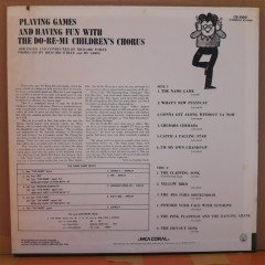 THE DO RE MI CHILDREN'S CHORUS PLAYING GAMES AND HAVING FUN - LP PLAK 2.EL