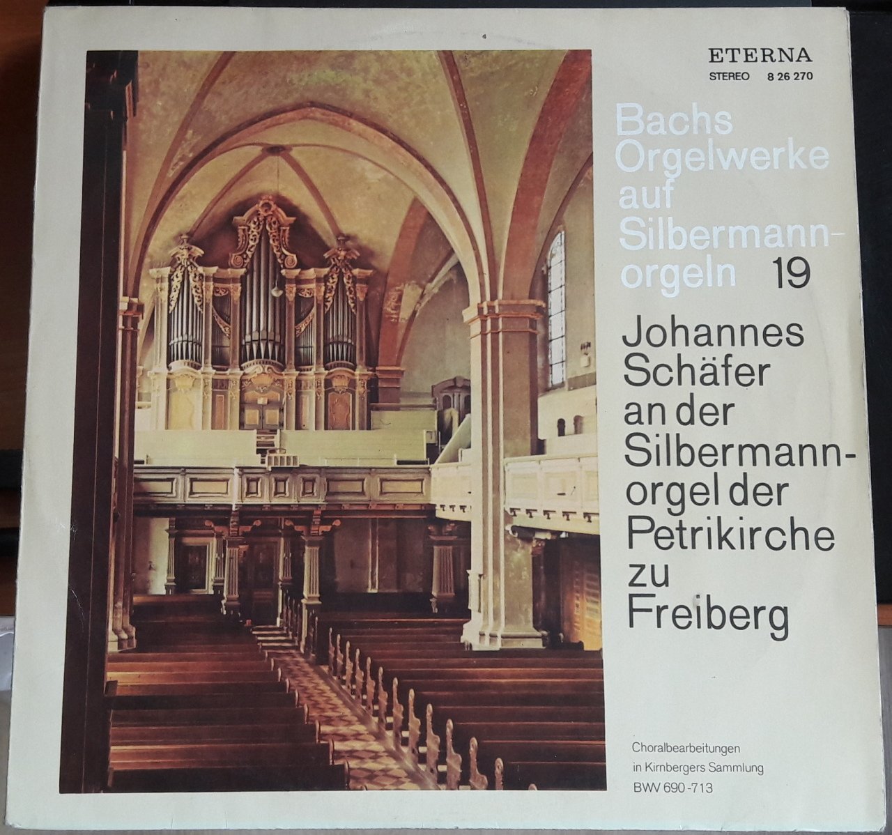 BACH ORGAN WORKS JOHANNES SCHAFER - PLAK 2.EL