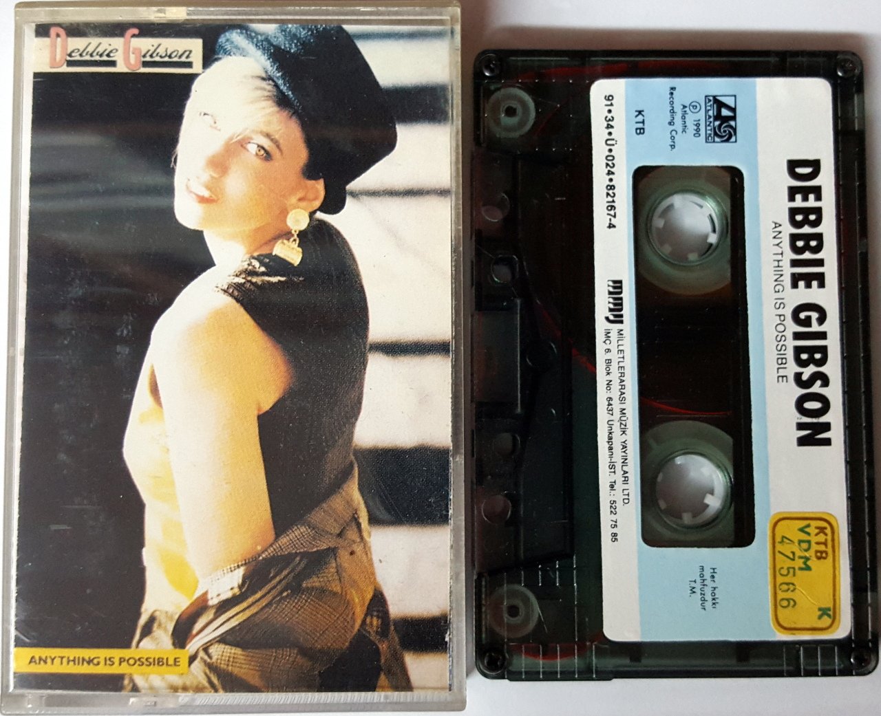 DEBBIE GIBSON - ANYTHING IS POSSIBLE (1991) MMY CASSETTE MADE IN TURKEY ''USED''