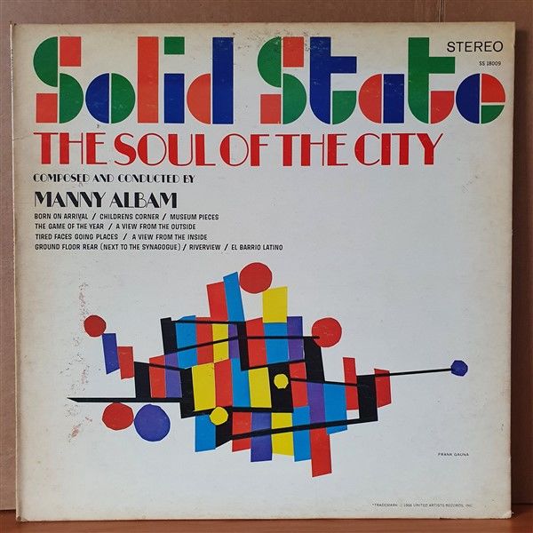 THE SOUL OF THE CITY / MANNY ALBAM (1966) - LP 2.EL PLAK