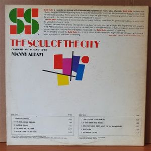 THE SOUL OF THE CITY / MANNY ALBAM (1966) - LP 2.EL PLAK