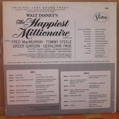 HAPPIEST MILLIONAIRE (1967) - WALT DISNEY - LP PLAK 2.EL