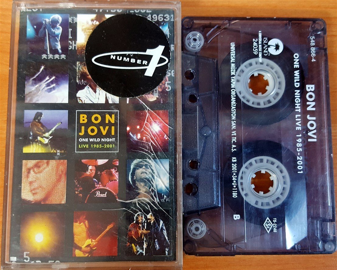 BON JOVI - ONE WILD NIGHT [LIVE 1985-2001] (2001) UNIVERSAL CASSETTE MADE IN TURKEY ''USED''