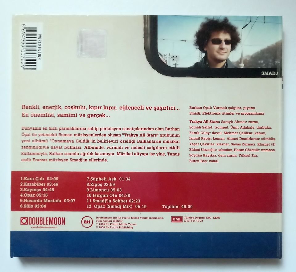 BURHAN ÖÇAL & THE TRAKYA ALL STARS FEATURING SMADJ – OYNAMAYA GELDİK (2006) - CD 2.EL