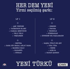 YENİ TÜRKÜ - HER DEM YENİ (1996) - 2LP 2020 BASIM SIFIR PLAK