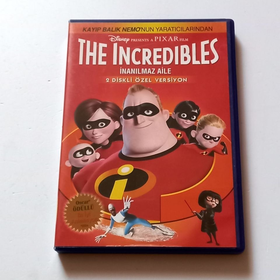 THE INCREDIBLES - İNANILMAZ AİLE - PIXAR ANİMASYON - 2xDVD ÖZEL VERSİYON 2.EL