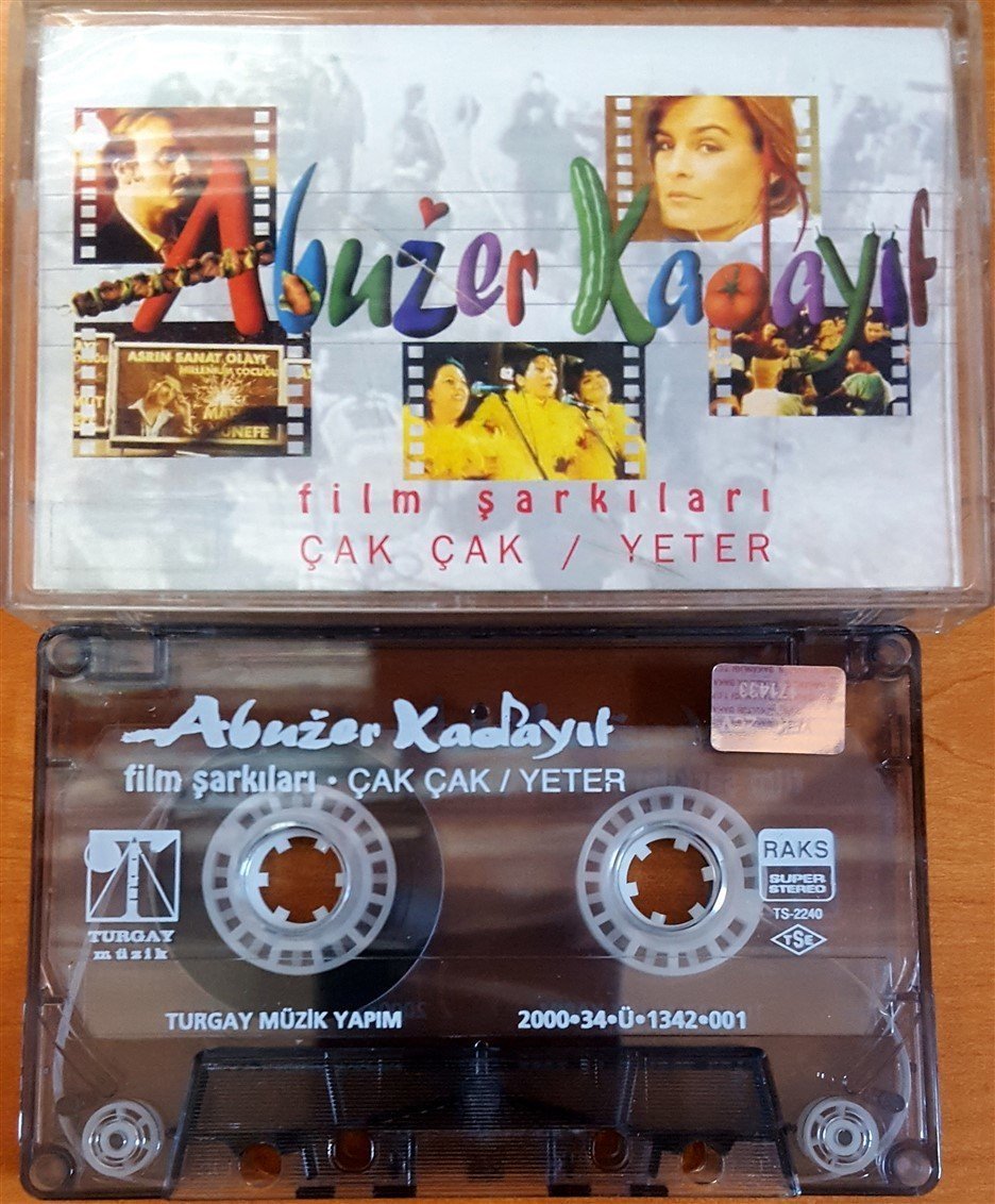 ABUZER KADAYIF FİLM ŞARKILARI SOUNDTRACK - ÇAK ÇAK / YETER (2000) TURGAY MÜZİK KASET 2.EL