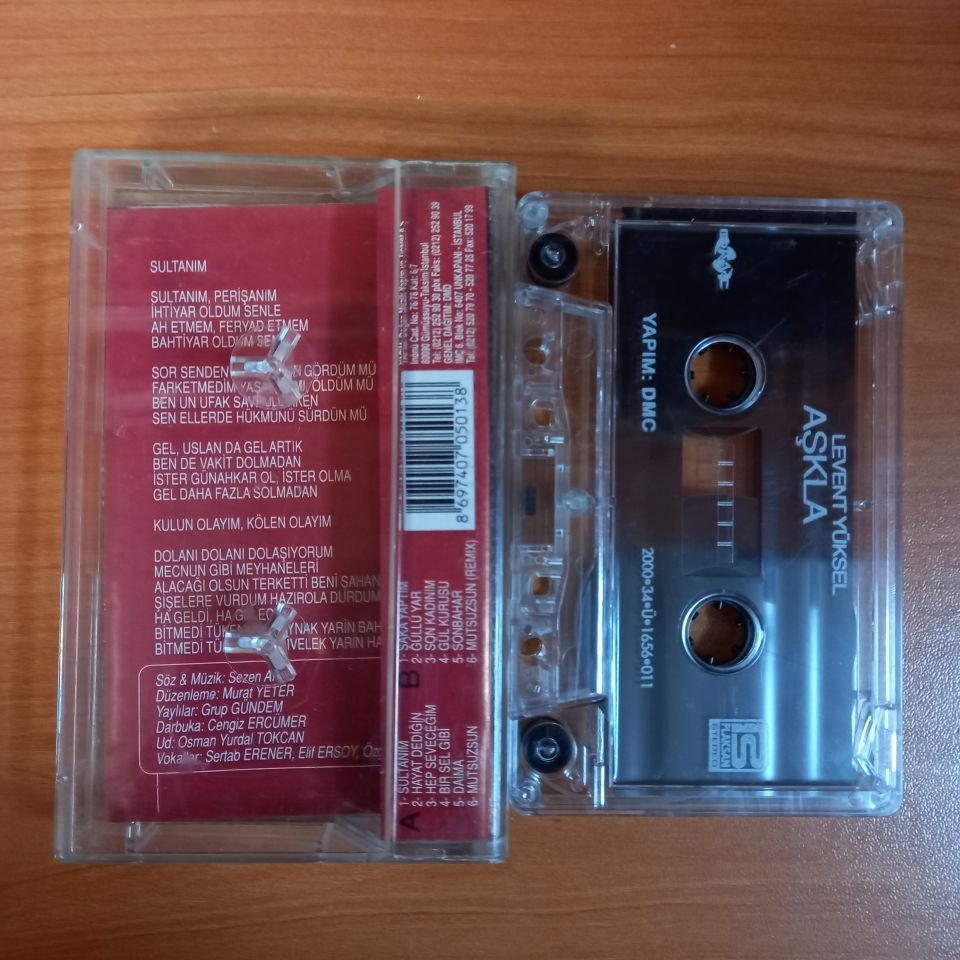LEVENT YÜKSEL - AŞKLA (2000) - KASET 2.EL