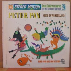 PETER PAN - ALICE IN WONDERLAND - WALT DISNEY - LP PLAK 2.EL