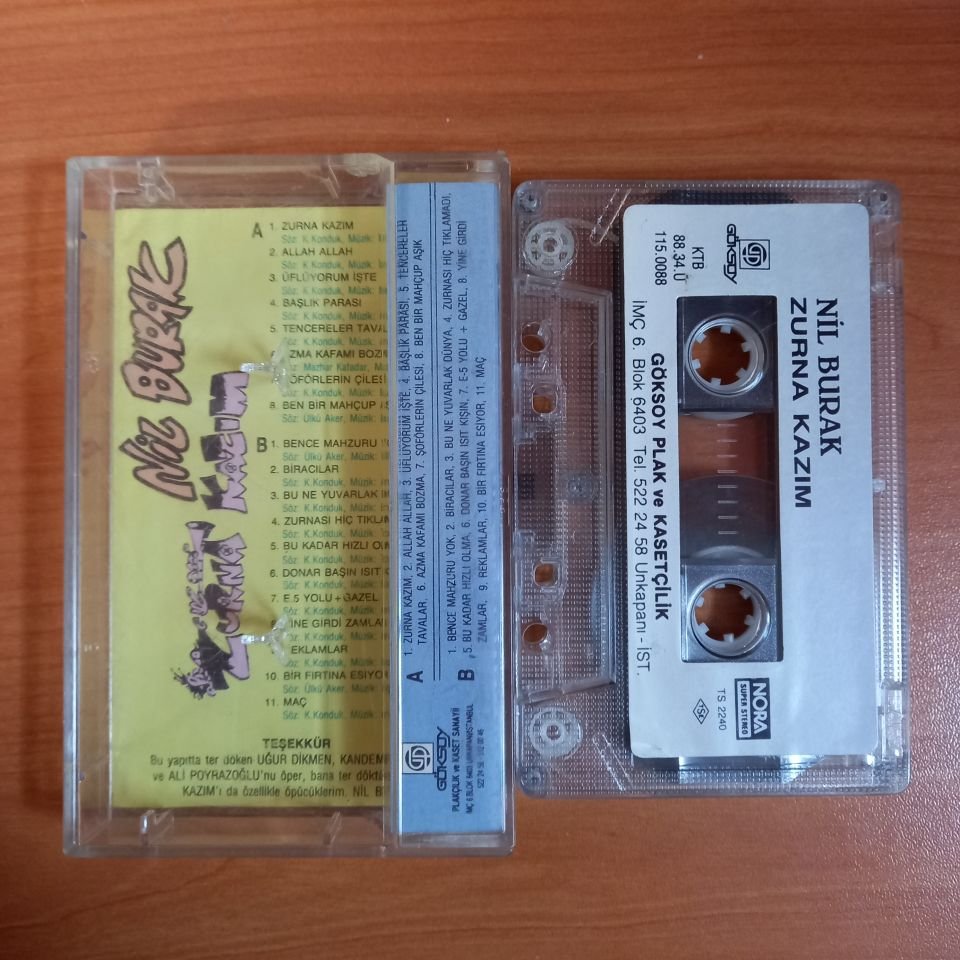 NİL BURAK - ZURNA KAZIM (1988) - KASET 2.EL