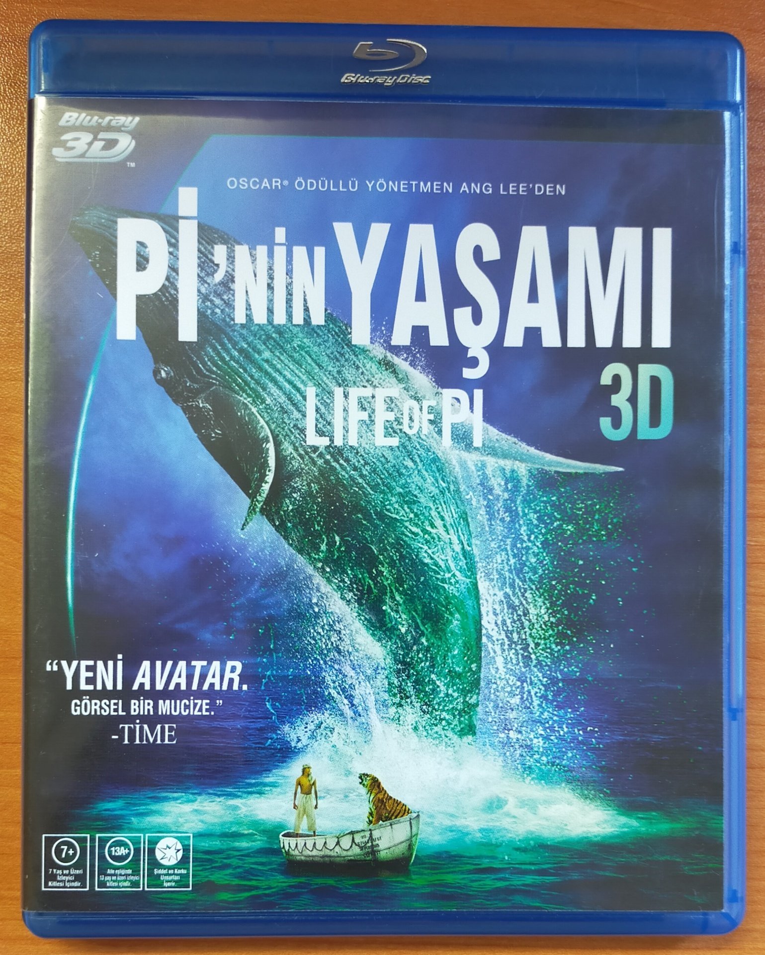 LIFE OF PI - Pİ'NİN YAŞAMI - 2 DİSK BLU-RAY + 3D BLU-RAY 2.EL