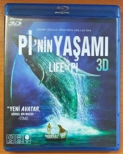 LIFE OF PI - Pİ'NİN YAŞAMI - 2 DİSK BLU-RAY + 3D BLU-RAY 2.EL