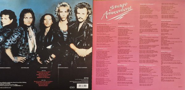 SCORPIONS – SAVAGE AMUSEMENT (1988) - LP 2023 REISSUE LIMITED EDITION TRANSPARENT BLUE VINYL RENKLİ SIFIR PLAK