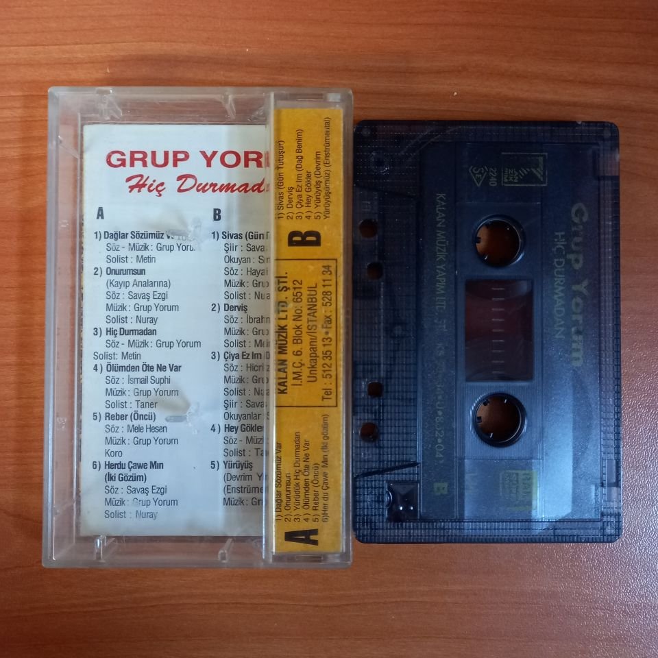 GRUP YORUM - HİÇ DURMADAN (1993) - KASET 2.EL