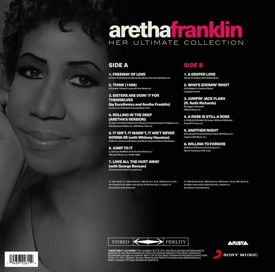 ARETHA FRANKLIN - HER ULTIMATE COLLECTION (2019) - LP SIFIR PLAK
