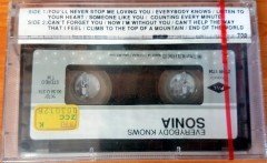SONIA - EVERYBODY KNOWS (1990) TOPKAPI CASSETTE MADE IN TURKEY ''NEW'' PAPER LABEL