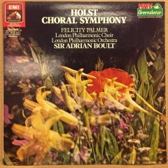 GUSTAV HOLST - CHORAL SYMPHONY FELICITY PALMER, SIR ADRIAN BOULT LONDON PHIL. 1985 2.EL PLAK