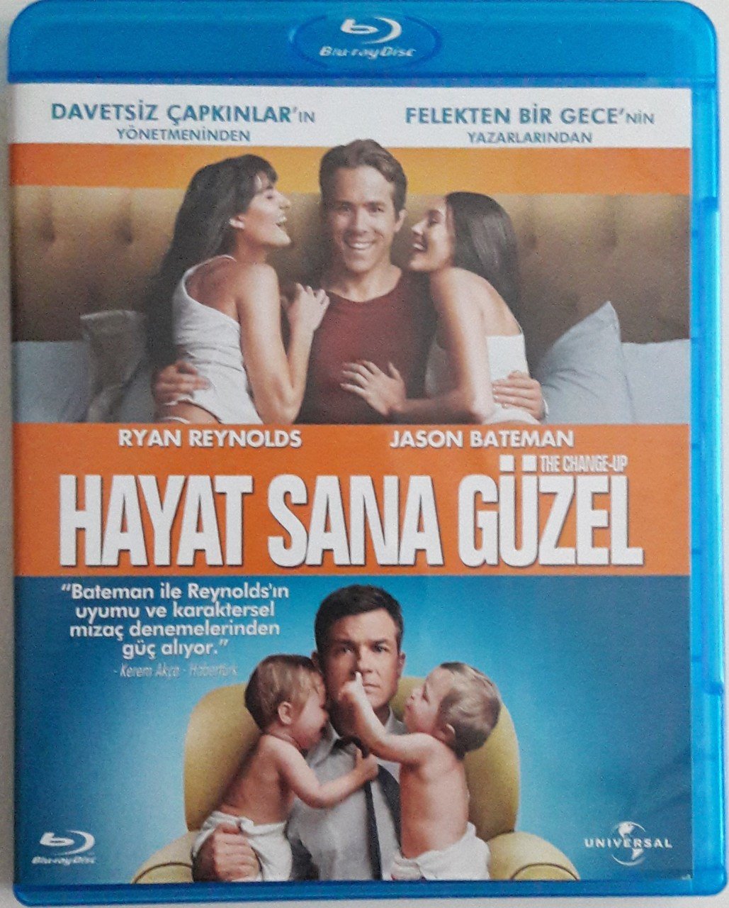 HAYAT SANA GÜZEL - THE CHANGE-UP - RYAN REYNOLDS - JASON BATEMAN - BLU-RAY 2.EL
