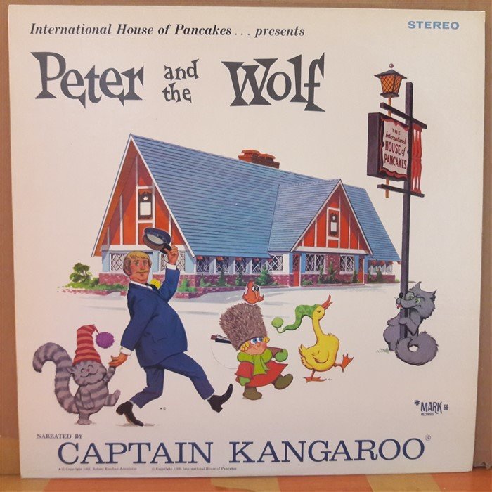 PETER AND THE WOLF - CAPTAIN KANGAROO (1968) - LP PLAK 2.EL