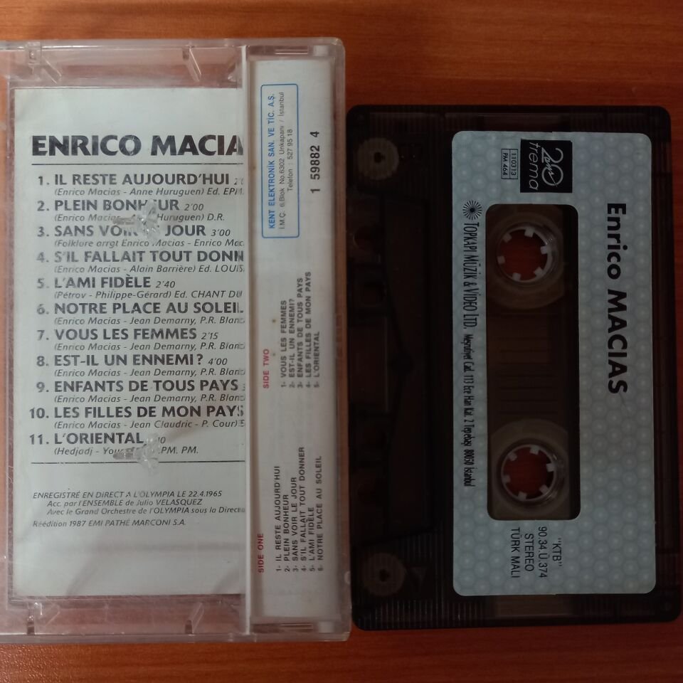 ENRICO MACIAS - A L'OLYMPIA (1990) - KASET 2.EL