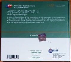 ANADOLU'DAN ESİNTİLER - 3 / HALK ÇALGILARINDAN EZGİLER / TRT ARŞİV SERİSİ 103 - CD 2.EL