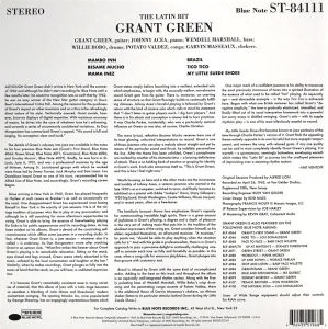 GRANT GREEN - THE LATIN BIT (1963) - 2022 LP 180GR BLUE NOTE TONE POET SIFIR PLAK