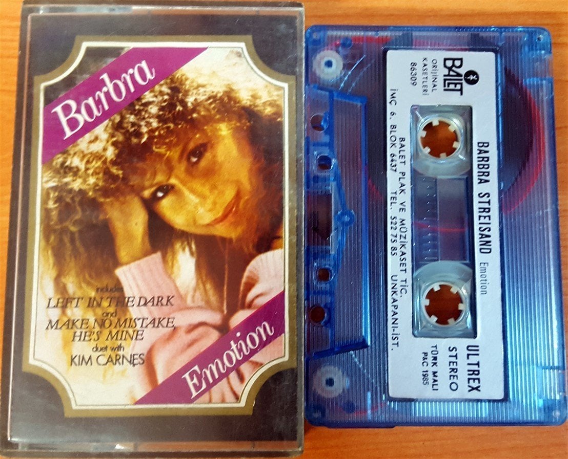 BARBRA STREISAND - EMOTION (1985) BALET CASSETTE MADE IN TURKEY ''USED'' PAPER LABEL