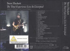 STEVE HACKETT (GENESIS) – THE TOTAL EXPERIENCE LIVE IN LIVERPOOL (ACOLYTE TO WOLFLIGHT WITH GENESIS CLASSICS) [2016] 2xCD DIGIPAK AMBALAJINDA SIFIR