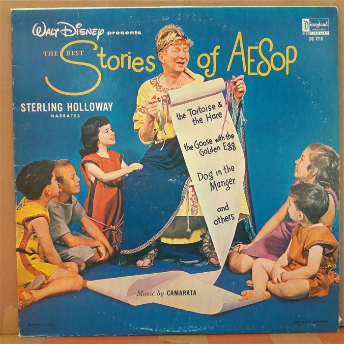 BEST STORIES OF AESOP (1964) - WALT DISNEY - LP PLAK 2.EL