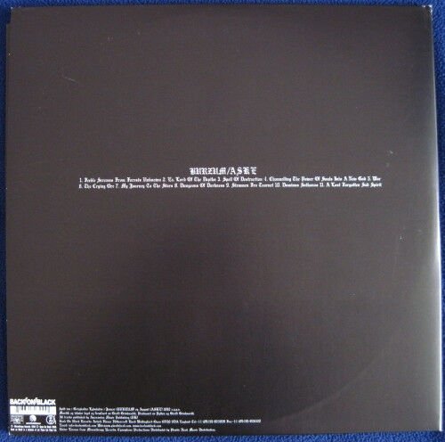 BURZUM - BURZUM / ASKE (1995 COMPILATION) - 2LP BLACK METAL / DARK AMBIENT 180GR 2008 REISSUE GATEFOLD SIFIR PLAK