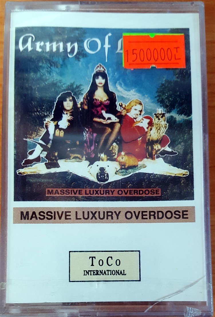 ARMY OF LOVERS - MASSIVE LUXURY OVERDOSE (1992) YONCA CASSETTE MADE IN TURKEY ''NEW''