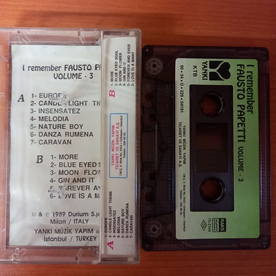 FAUSTO PAPETTI - I REMEMBER VOLUME 3 (1990) - KASET 2.EL