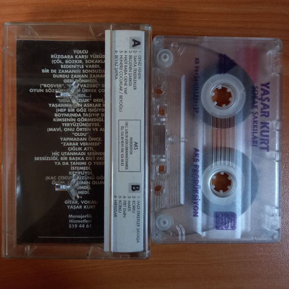 YAŞAR KURT - SOKAK ŞARKILARI (1996) - KASET 2.EL