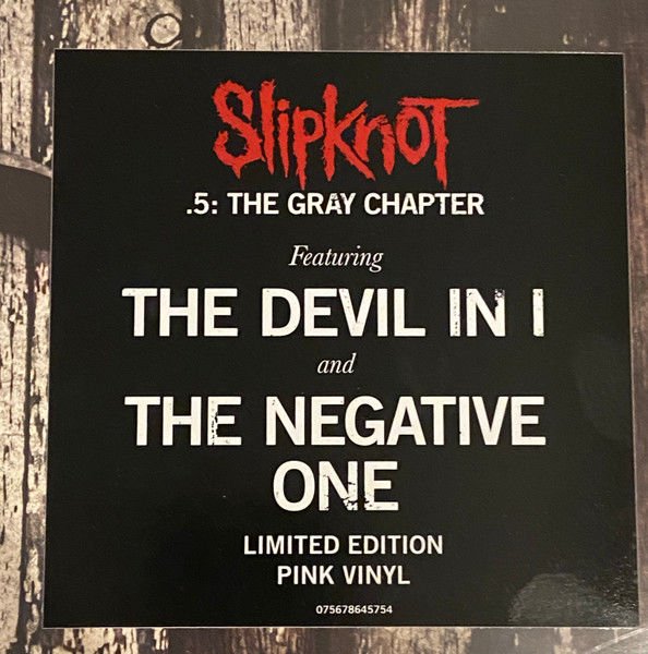 SLIPKNOT – .5: THE GRAY CHAPTER (2014) - 2LP 2022 LIMITED EDITION PINK VINYL RENKLİ SIFIR PLAK