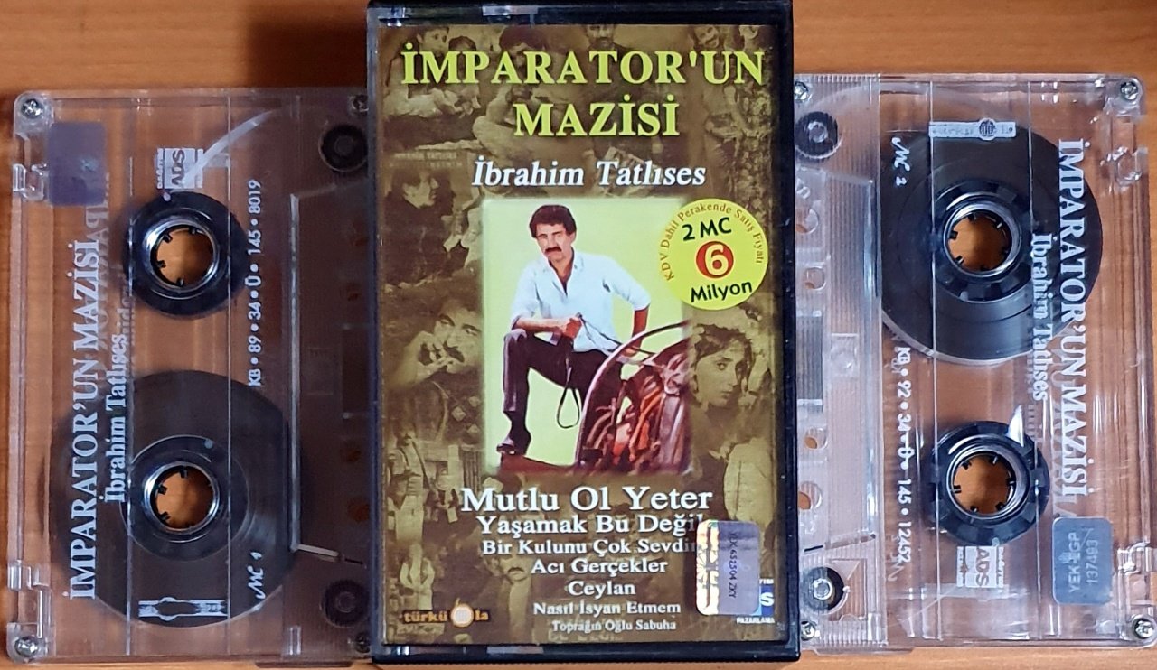 İBRAHİM TATLISES - İMPARATOR'UN MAZİSİ (1992) - 2KASET TÜRKÜOLA  2.EL